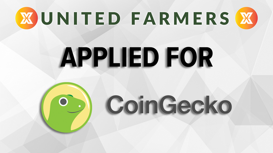 We have applied for CoinGecko